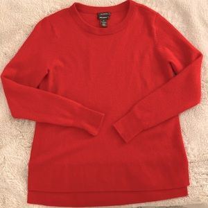 Halogen 100% Cashmere Crewneck Sweater, Red, Medium, preloved ❤️